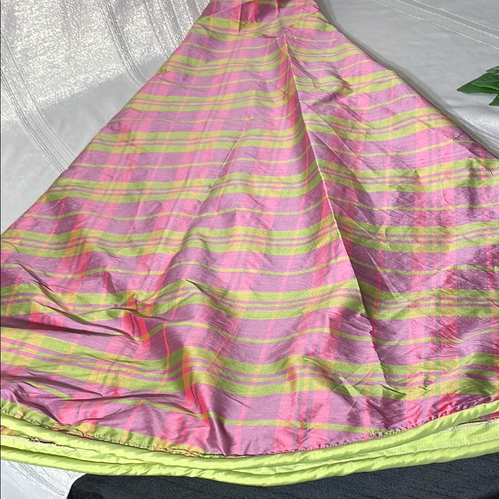 Custom 96” round table skirt